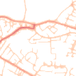 Daytime road noise heatmap for EN9 3EB