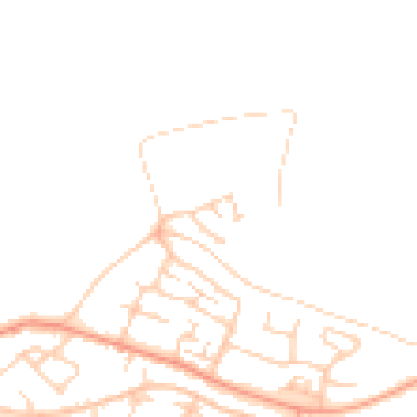 Daytime road noise heatmap for EN9 3FA