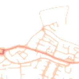 Daytime road noise heatmap for EN9 3FD