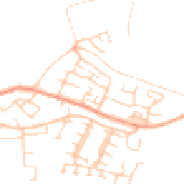 Daytime road noise heatmap for EN9 3NY