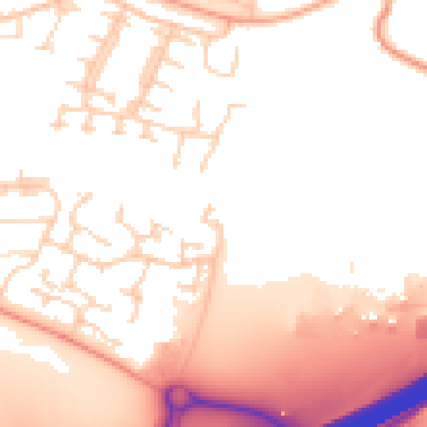 Daytime road noise heatmap for EN9 3SJ