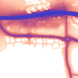 Daytime road noise heatmap for EN9 3YG