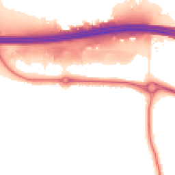 Night-time road noise heatmap for EN9 3YG