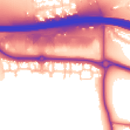 Daytime road noise heatmap for EN9 3YJ