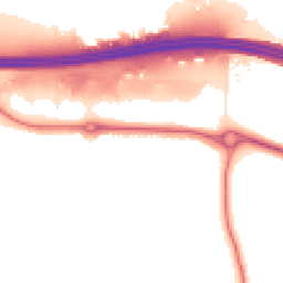 Night-time road noise heatmap for EN9 3YJ