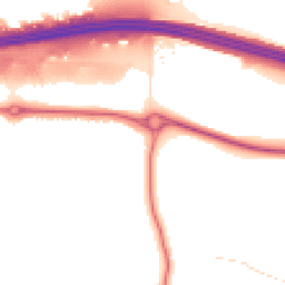 Night-time road noise heatmap for EN9 3YX