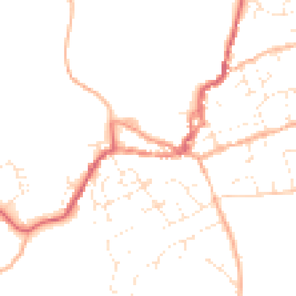 Daytime road noise heatmap for EX11 1AG
