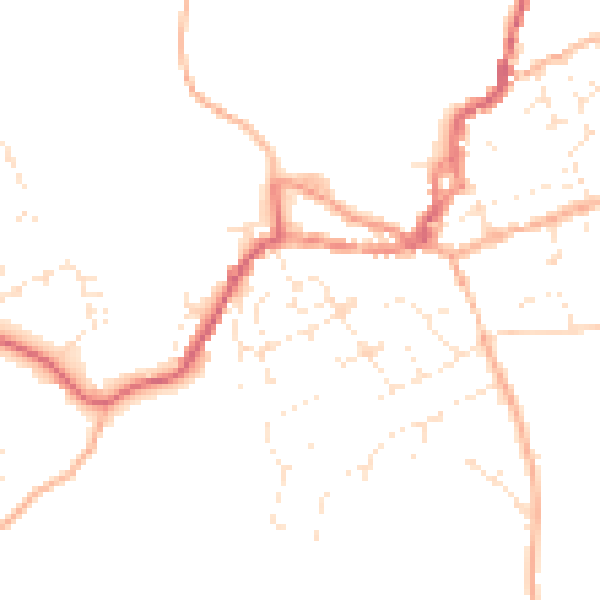 Daytime road noise heatmap for EX11 1AP