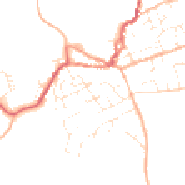 Daytime road noise heatmap for EX11 1AR