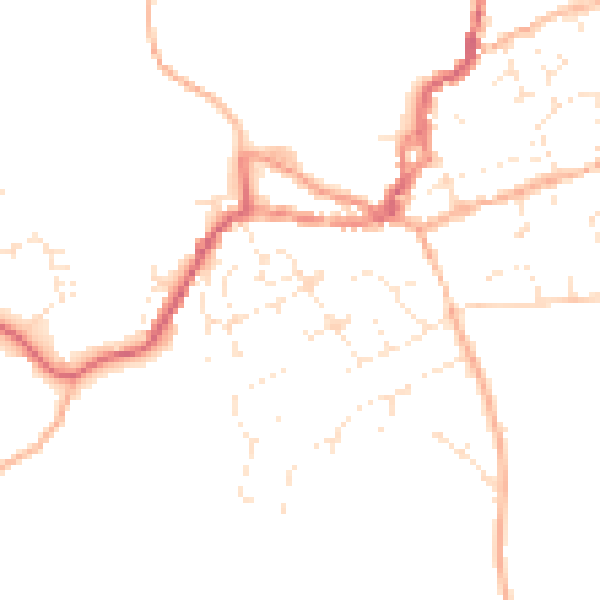Daytime road noise heatmap for EX11 1BJ