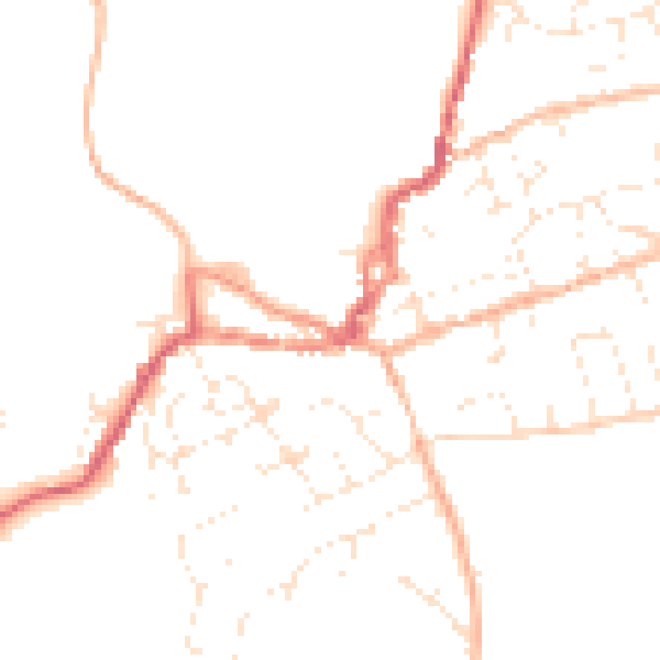 Daytime road noise heatmap for EX11 1BP
