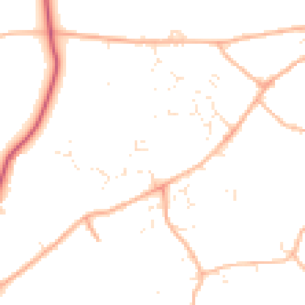 Daytime road noise heatmap for EX11 1FT