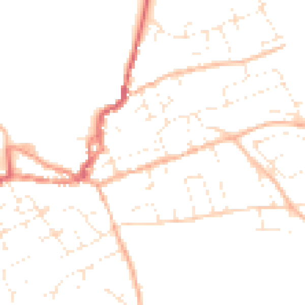 Daytime road noise heatmap for EX11 1HB