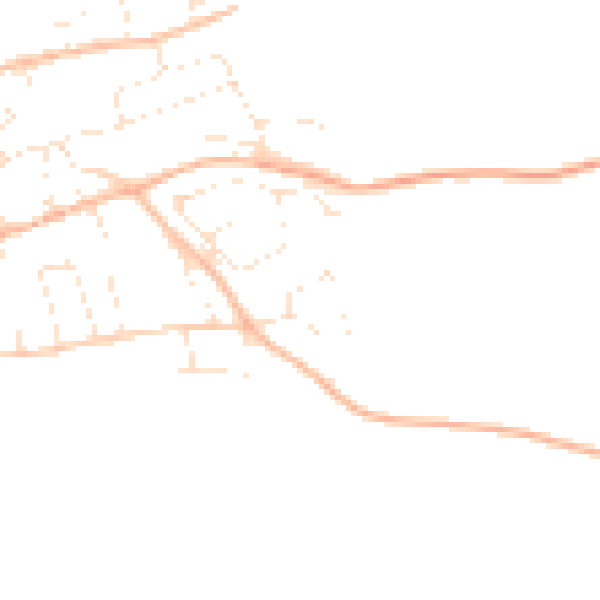 Daytime road noise heatmap for EX11 1JG