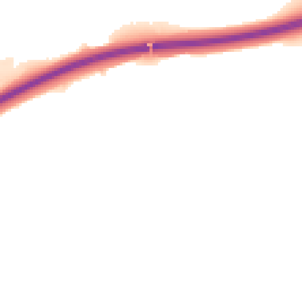 Night-time road noise heatmap for EX11 1LP