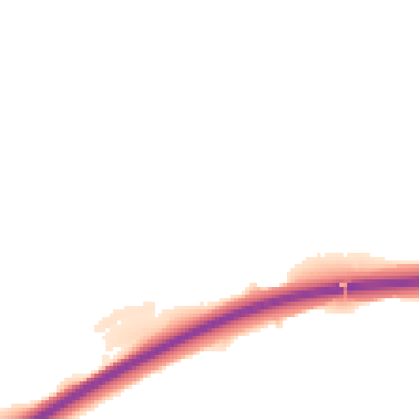 Night-time road noise heatmap for EX11 1LT