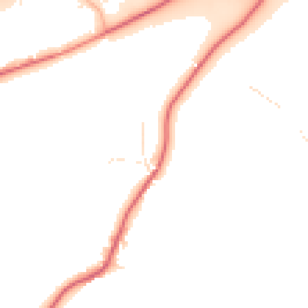 Daytime road noise heatmap for EX11 1PA