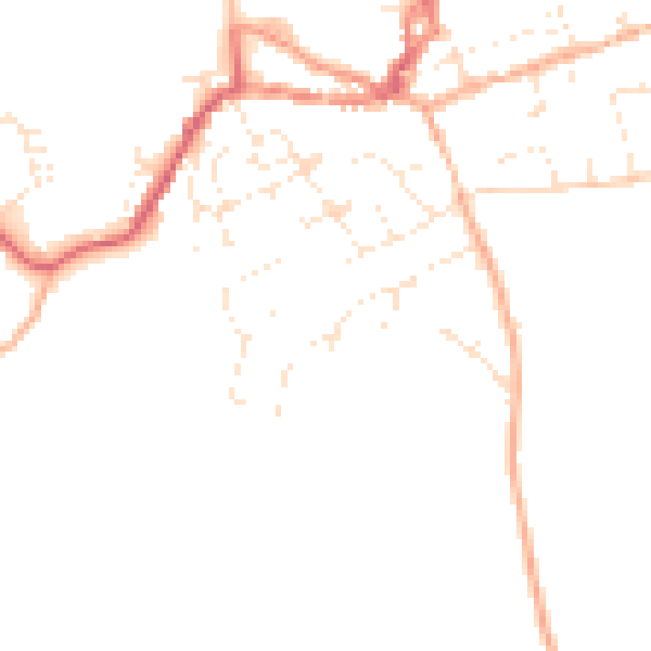 Daytime road noise heatmap for EX11 1RP