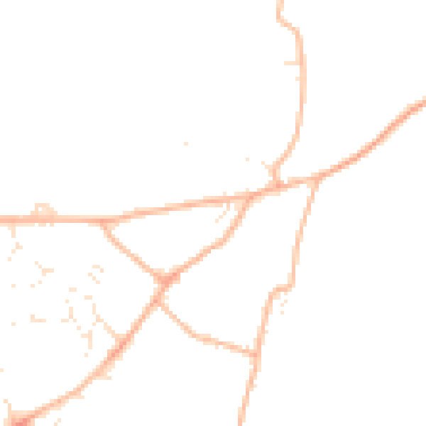 Daytime road noise heatmap for EX11 1TL