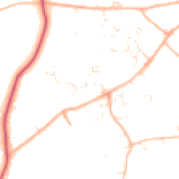 Daytime road noise heatmap for EX11 1XN