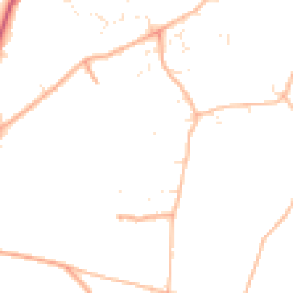 Daytime road noise heatmap for EX11 1XP