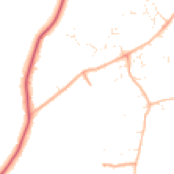 Daytime road noise heatmap for EX11 1XR