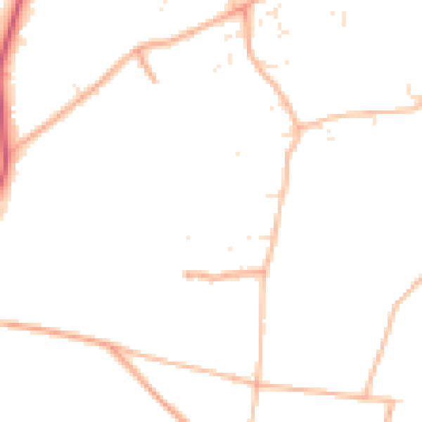 Daytime road noise heatmap for EX11 1XX