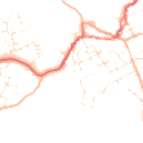 Daytime road noise heatmap for EX11 1YA