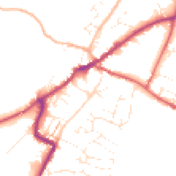 Daytime road noise heatmap for EX13 5AH