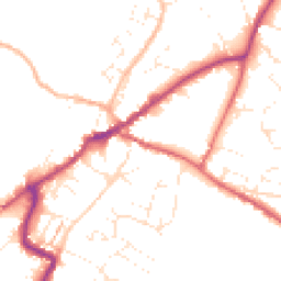 Daytime road noise heatmap for EX13 5AU