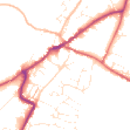 Daytime road noise heatmap for EX13 5AY