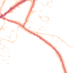 Daytime road noise heatmap for EX13 5BG