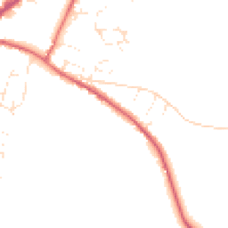 Daytime road noise heatmap for EX13 5BH