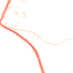 Daytime road noise heatmap for EX13 5BN