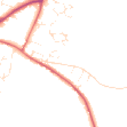 Daytime road noise heatmap for EX13 5BP
