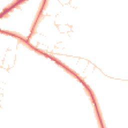 Daytime road noise heatmap for EX13 5BQ