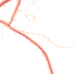 Daytime road noise heatmap for EX13 5BR