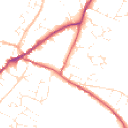 Daytime road noise heatmap for EX13 5BU