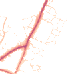 Daytime road noise heatmap for EX13 5DH