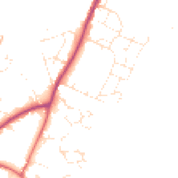 Daytime road noise heatmap for EX13 5DJ