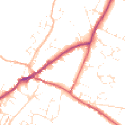 Daytime road noise heatmap for EX13 5DX