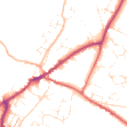 Daytime road noise heatmap for EX13 5EB