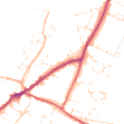Daytime road noise heatmap for EX13 5ED