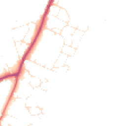 Daytime road noise heatmap for EX13 5EJ