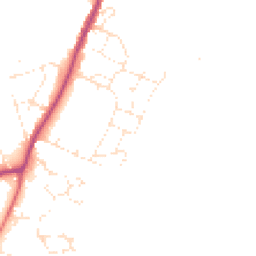 Daytime road noise heatmap for EX13 5EN