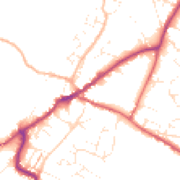 Daytime road noise heatmap for EX13 5FB