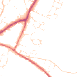 Daytime road noise heatmap for EX13 5FF