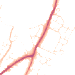 Daytime road noise heatmap for EX13 5FT
