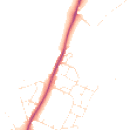 Daytime road noise heatmap for EX13 5GF