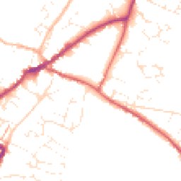 Daytime road noise heatmap for EX13 5GZ
